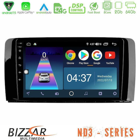 Bizzar Ηχοσύστημα Αυτοκινήτου για Mercedes-Benz R-Class 2006-2012 (Bluetooth/USB/WiFi/GPS/Apple-Carplay/Android-Auto) με Οθόνη Αφής 9"