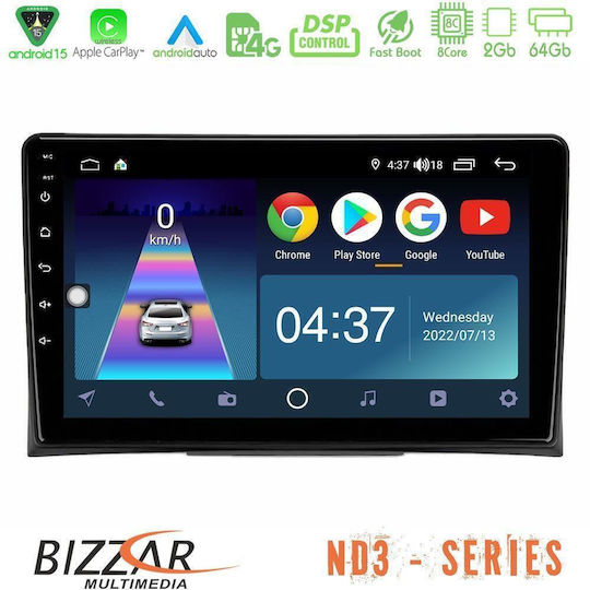 Bizzar Auto-Audiosysteme für Volkswagen Transporter 2003-2015 mit Touchscreen 9" Bluetooth USB WiFi GPS Apple CarPlay Android Auto