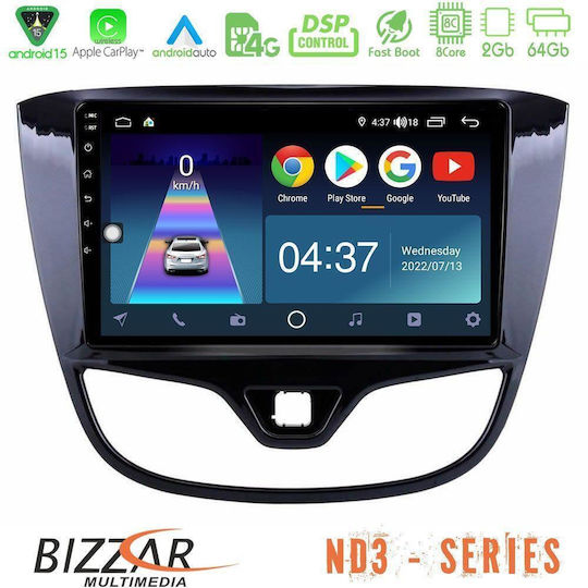 Bizzar Автомобилна Аудио Система за Opel Karl 2017-2019 (Bluetooth/USB/Вграден Wi-Fi/GPS/Apple CarPlay/Android Auto) с Touch Screen 9"