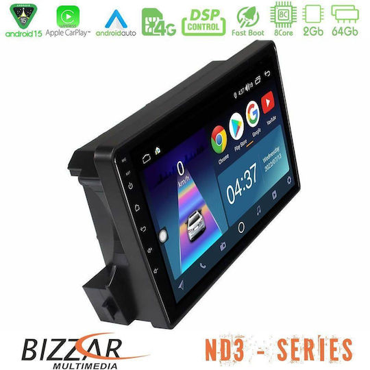 Bizzar Car Audio System for Ssangyong Actyon / Kyron 2005-2014 Bluetooth USB WiFi GPS Apple CarPlay Android Auto with 9" Touch Screen