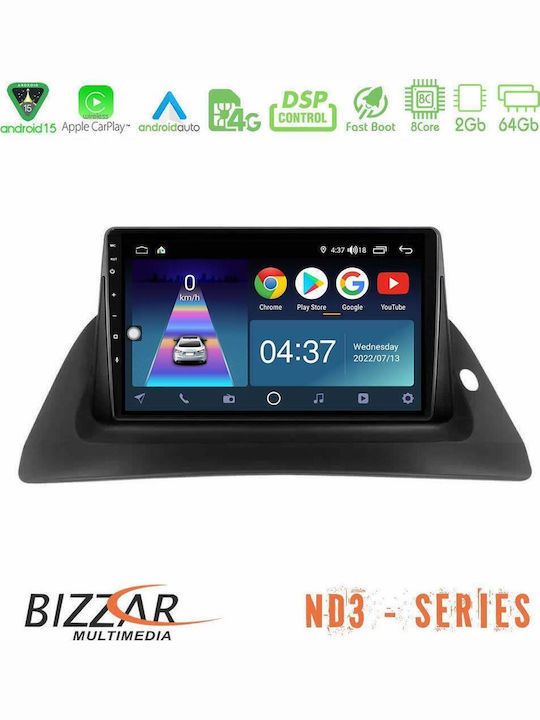 Bizzar Car Audio System for Renault Kangoo 2014-2018 (Bluetooth/USB/WiFi/GPS/Apple CarPlay/Android Auto) with 9" Touch Screen
