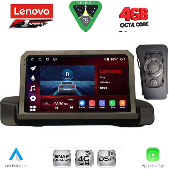 Lenovo Ηχοσύστημα Αυτοκινήτου για BMW Σειρά 3 2005-2012 (Bluetooth/USB/WiFi/GPS/Apple-Carplay/Android-Auto) με Οθόνη Αφής 9"