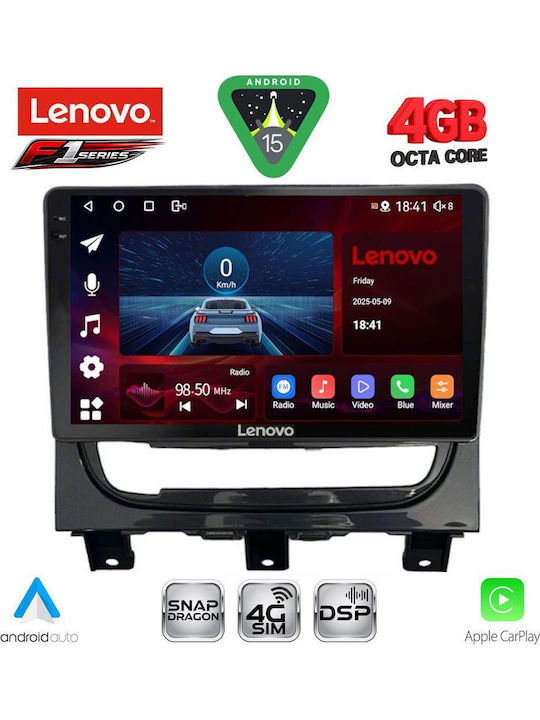 Lenovo Car Audio System for Fiat Strada 2012-2020 (Bluetooth/USB/WiFi/GPS/Apple CarPlay/Android Auto) with 9" Touch Screen