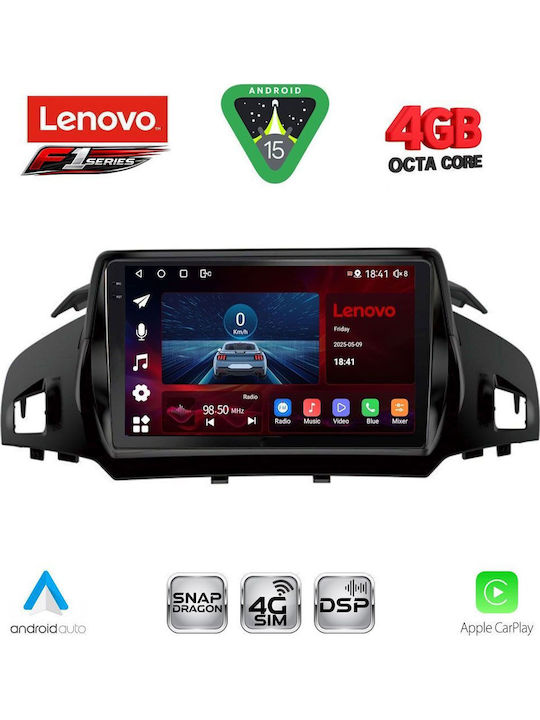Lenovo Car Audio System for Ford Kuga / C-Max 2013-2019 (Bluetooth/USB/WiFi/GPS/Apple CarPlay/Android Auto) with 9" Touch Screen