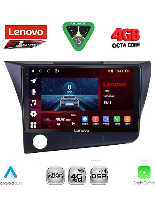 Lenovo Car Audio System for Honda CR-Z 2010-2016 Bluetooth USB WiFi GPS Apple CarPlay Android Auto with 9" Touch Screen