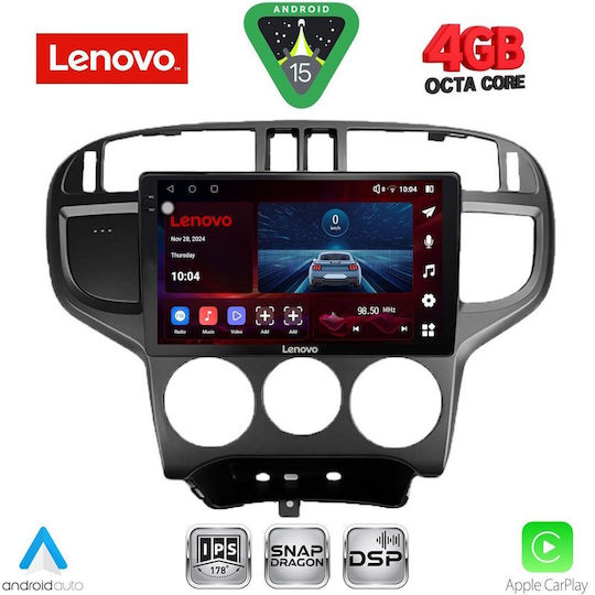Lenovo Car Audio System for Hyundai Matrix 2001-2010 Bluetooth USB WiFi GPS Apple CarPlay Android Auto with 9" Touch Screen