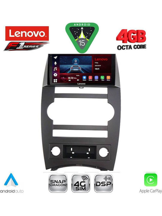 Lenovo Lenovo Auto-Audiosystem für Jeep Commander 2007-2009 Bluetooth USB Eingebautes Wi-Fi GPS Apple CarPlay Android Auto mit 9 Zoll Touchscreen