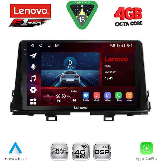 Lenovo Car Audio System for Kia Picanto 2017-2021 Bluetooth USB WiFi GPS Apple CarPlay Android Auto with 9" Touch Screen