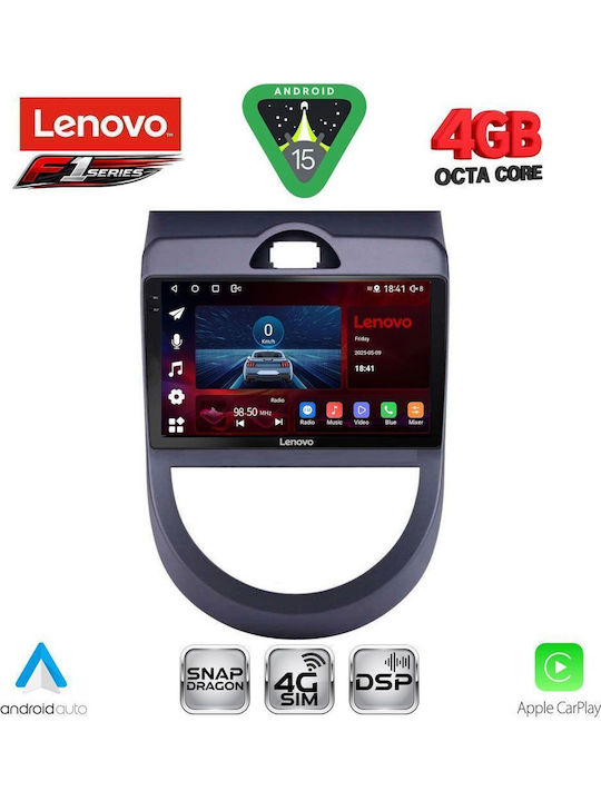 Lenovo Lenovo Auto-Audiosystem für Kia Seele 2008-2013 mit Touchscreen 9 Zoll Bluetooth USB WiFi GPS Apple CarPlay Android Auto