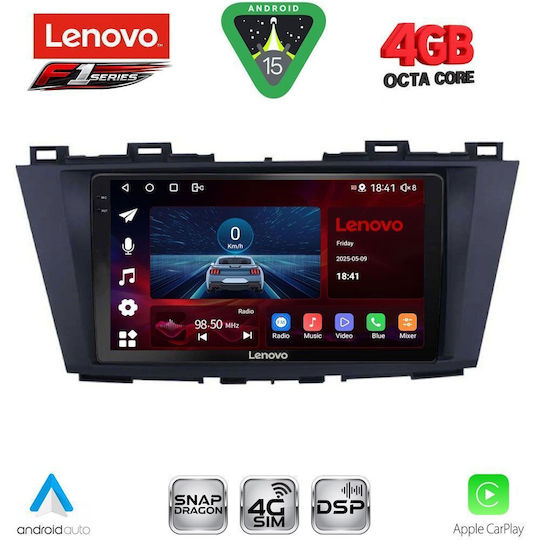 Lenovo Ηχοσύστημα Αυτοκινήτου για Mazda 5 2011-2020 (Bluetooth/USB/WiFi/GPS/Apple-Carplay/Android-Auto) με Οθόνη Αφής 9"