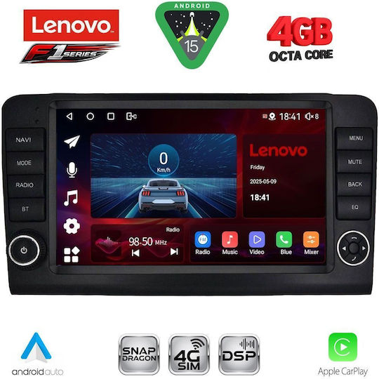 Lenovo Car Audio System for Mercedes-Benz ML / GL Class 2005-2011 Bluetooth USB WiFi GPS Apple CarPlay Android Auto with 9" Touch Screen