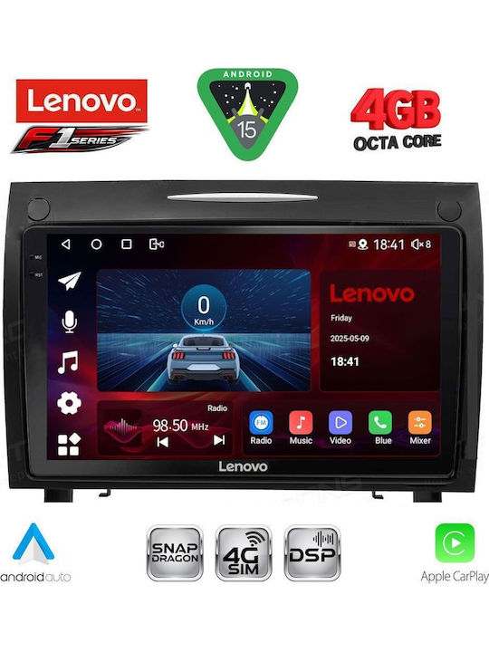 Lenovo Car Audio System for Mercedes-Benz SLK 2004-2010 Bluetooth USB WiFi GPS Apple CarPlay Android Auto with 9" Touch Screen