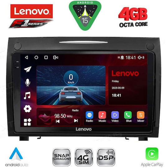 Lenovo Car Audio System for Mercedes-Benz SLK 2004-2010 Bluetooth USB WiFi GPS Apple CarPlay Android Auto with 9" Touch Screen