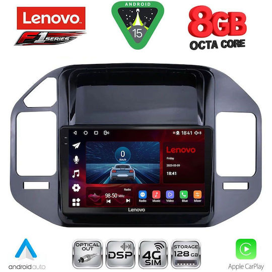 Lenovo Ηχοσύστημα Αυτοκινήτου για Mitsubishi Pajero 1999-2006 (Bluetooth/USB/WiFi/GPS/Apple-Carplay/Android-Auto) με Οθόνη Αφής 9"