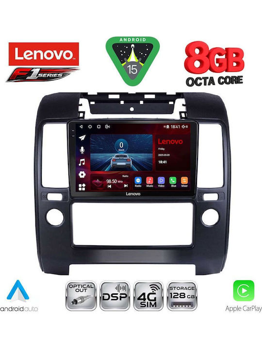 Lenovo Car Audio System for Nissan Navara 2006-2011 (Bluetooth/USB/WiFi/GPS/Apple CarPlay/Android Auto) with 9" Touch Screen
