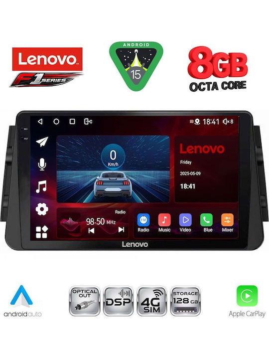 Lenovo Car Audio System for Nissan Micra 2017 (Bluetooth/USB/WiFi/GPS/Apple CarPlay/Android Auto) with 9" Touch Screen