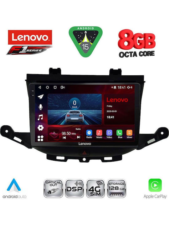 Lenovo Car Audio System for Opel Astra 2015-2022 Bluetooth USB WiFi GPS Apple CarPlay Android Auto with 9" Touch Screen