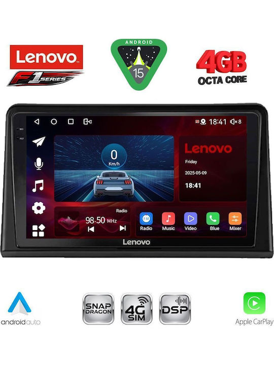 Lenovo Car Audio System for Renault Express 2020 Bluetooth USB WiFi GPS Apple CarPlay Android Auto with 9" Touch Screen