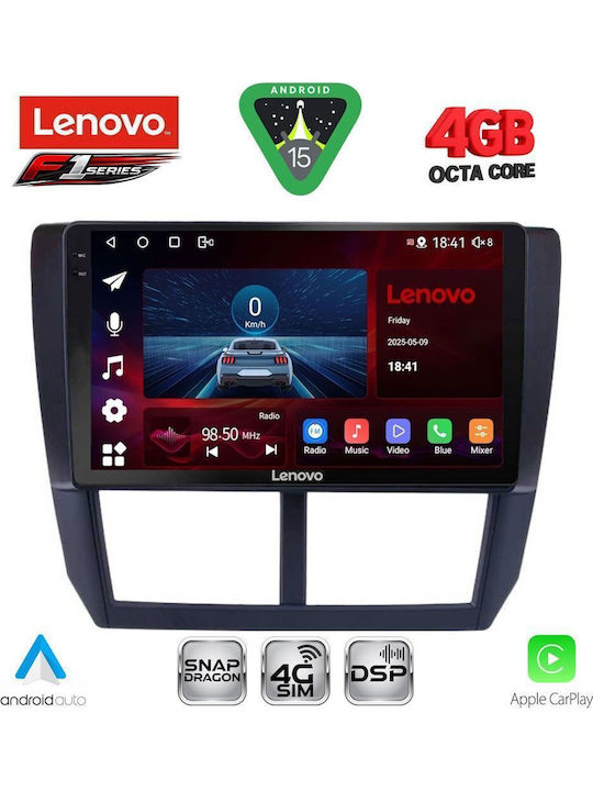 Lenovo Car Audio System for Subaru Forester / Impreza 2008-2013 (Bluetooth/USB/WiFi/GPS/Apple CarPlay/Android Auto) with 9" Touch Screen
