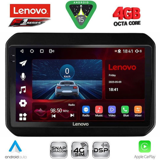 Lenovo Car Audio System for Suzuki Ignis 2016 Bluetooth USB WiFi GPS Apple CarPlay Android Auto with 9" Touch Screen