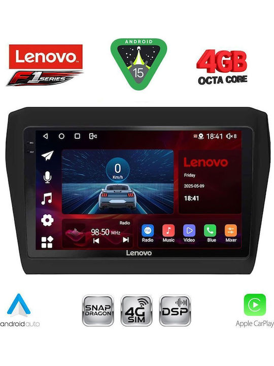 Lenovo Car Audio System for Suzuki Swift 2017 Bluetooth USB WiFi GPS Apple CarPlay Android Auto with 9" Touch Screen