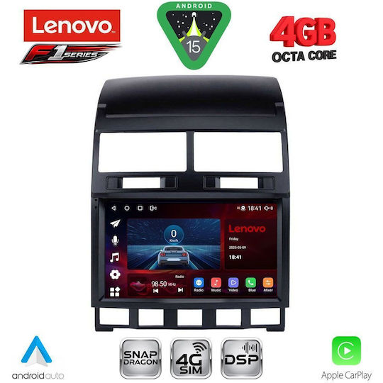 Lenovo Ηχοσύστημα Αυτοκινήτου για Volkswagen Touareg 2003-2011 (Bluetooth/USB/WiFi/GPS/Apple-Carplay/Android-Auto) με Οθόνη Αφής 9"