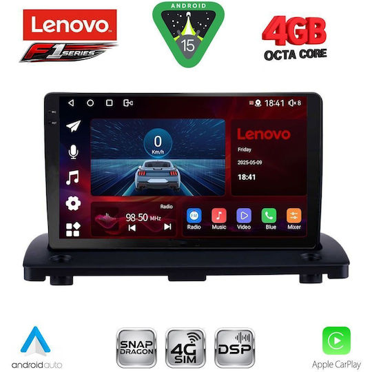 Lenovo Ηχοσύστημα Αυτοκινήτου για Volvo XC 90 2002-2014 (Bluetooth/USB/WiFi/GPS/Apple-Carplay/Android-Auto) με Οθόνη Αφής 9"