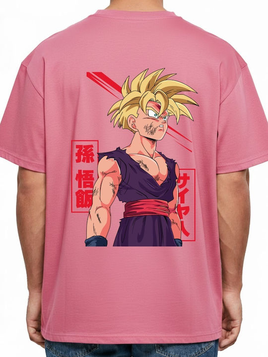 Тениска Oversized Super Saiyan 2 Gohan Battle D...
