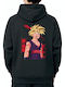 Блуза С Качулка Zip Super Saiyan 2 Gohan Battle Damaged Pop Culture Черна