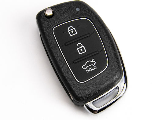 Autoschlüsselhülle mit Schlüsselblatt mit 3 Tasten für Hyundai