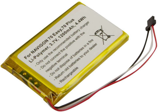 Avizar Replacement Battery Navigon 70 Easy Plus 3.7v 1200mah Li-polymer Grey