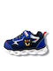 Sonic Kids Sneakers with Hook & Loop Closure & Lights Blue