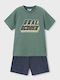 Kids Set with Shorts Summer 2pcs Green