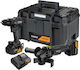 DEWALT McLaren Battery Tool Set Angle Grinder & Impact Drill Driver Brushless 18V with 2 Batteries 5Ah and Case