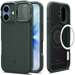Spigen Optik Armor Заден Калъф Силикон Зелен (iPhone 17)