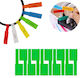 Set Waterproof Self-Adhesive Cable Organization Labels 10pcs 8.4x2.6x1.4cm Green
