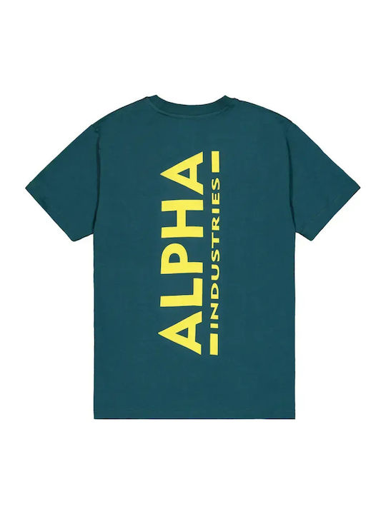 Alpha Industries Тениска с щампа на гърба Дълбо...