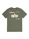 Label Backprint T-shirt Dark Olive 258505-142