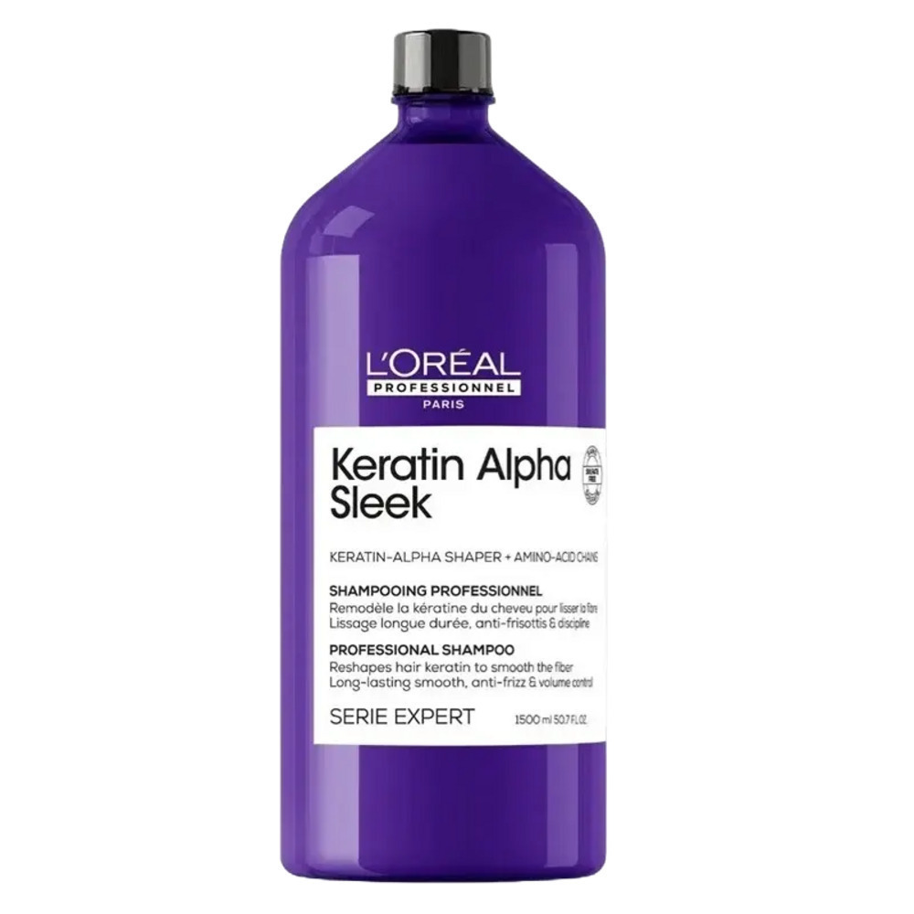 L'Oréal Professionnel Keratin Alpha Sleek Σαμπουάν Αναδόμησης/Θρέψης & Όγκου 1500ml