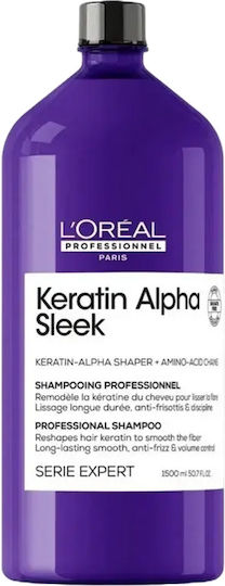 L'Oréal Professionnel Keratin Alpha Sleek Σαμπουάν Αναδόμησης/Θρέψης & Όγκου 1500ml