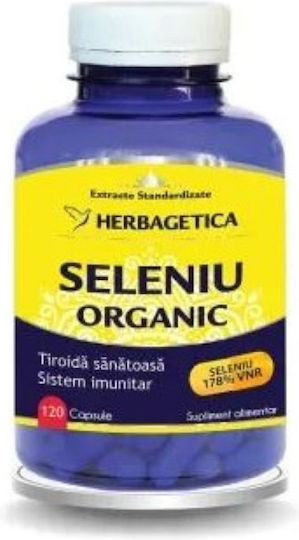 Herbagetica Seleniu Organic 351mg Potrivit pentru Copii 120 Capsule