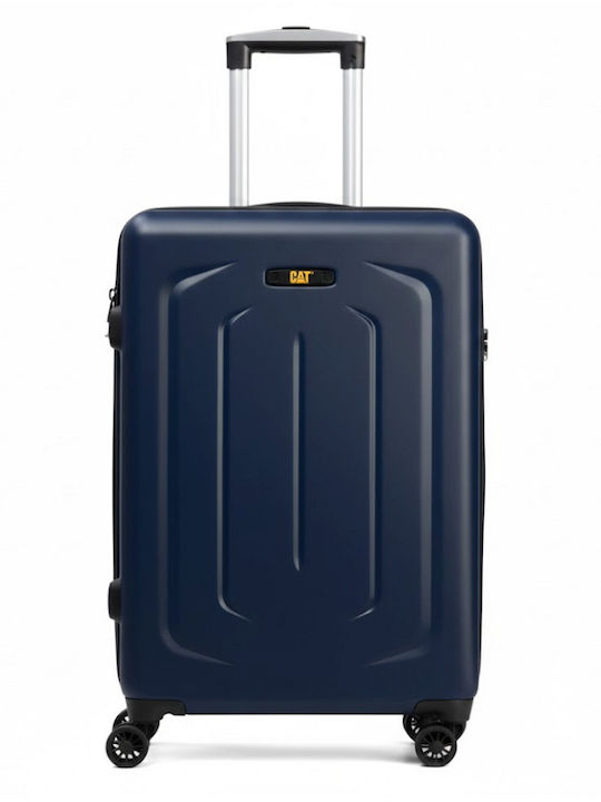 CAT Midnight Blue Travel Suitcase With 4 Wheels