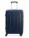 CAT Midnight Blue Travel Suitcase With 4 Wheels