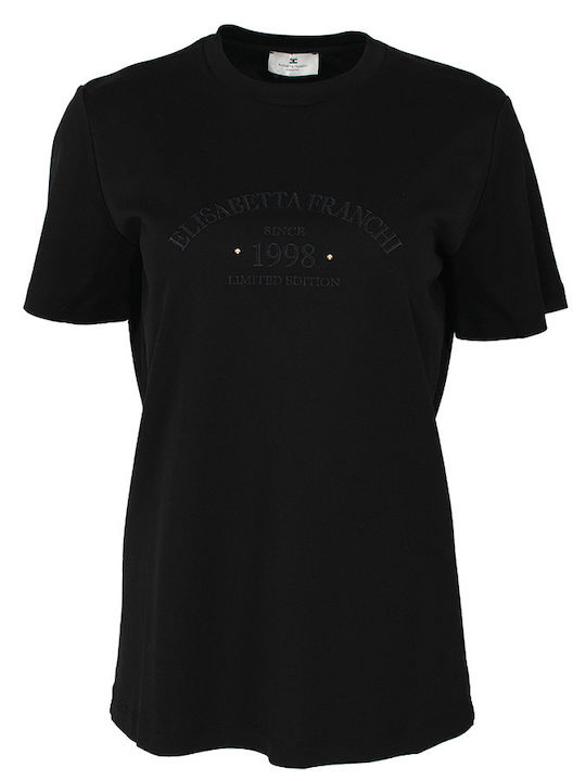 Elisabetta Franchi T-Shirt Μαύρο