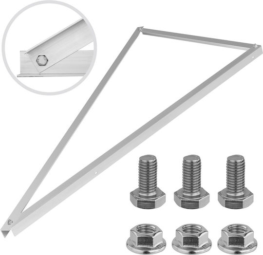 Montage Dreieck Für Photovoltaik-Module Vertikaler Winkel 30 Grad + 3 Schrauben M10x20mm