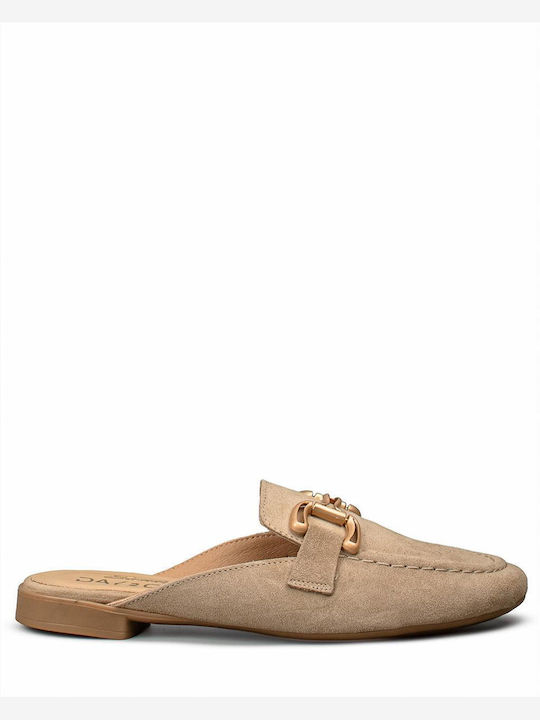 Sante Mules with Heel in Beige Colour