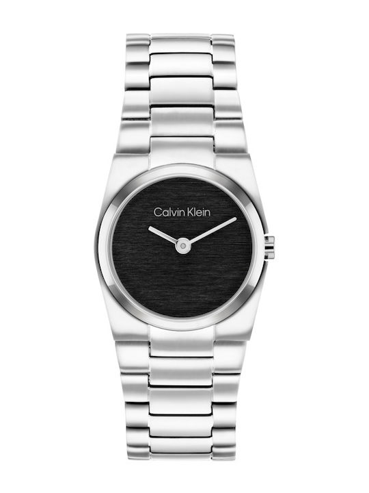 Calvin Klein Unite Γυναικείο Ρολόι 26mm Μπαταρίας με Ασημί Μεταλλικό Μπρασελέ