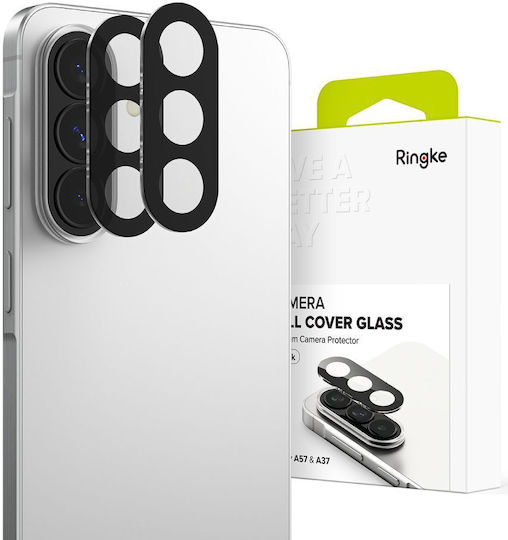 Ringke Cover 2-Pack Camera Protection Tempered Glass Black for Galaxy A37 / A57 5g