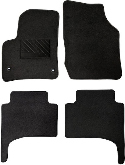 Car Mats Carpet Medium Quality Black Compatible Seat Ibiza Model 2002-2008 5 Pieces