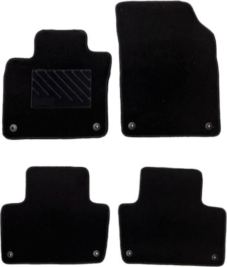 Luxury Quality Carpet Mats Black Compatible with Volvo XC90 Model 2015-present 4pcs